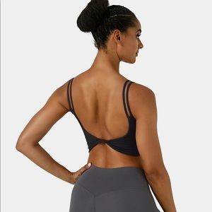 NWT Halara backless, twisted longline sports bra